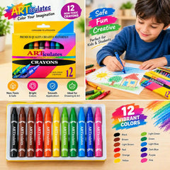 Art iculates 12 Colour Crayons
