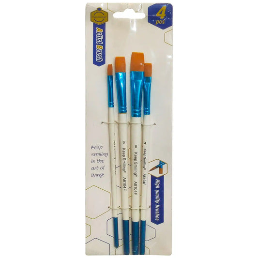 Artist Paint Brushes Fine Tip 4 Pcs A6104F - Saleemi Book Depot 