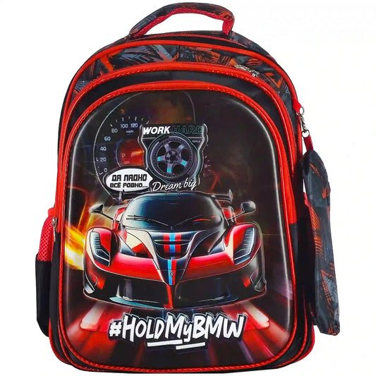 BMW Car School Backpack 30948 - Saleemi Book Depot 