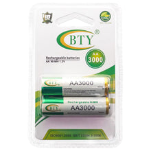 BTY Rechargeable AA Battery 3000mah