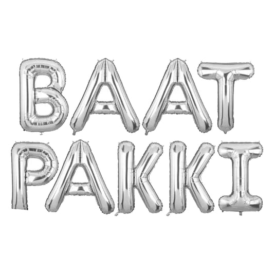 Baat Pakki Foil Balloon Set For Engagement Party - Saleemi Book Depot in pakistan