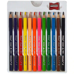 Bahadur 12 Colour Pencil Trica Jumbo Box - Saleemi Book Depot 