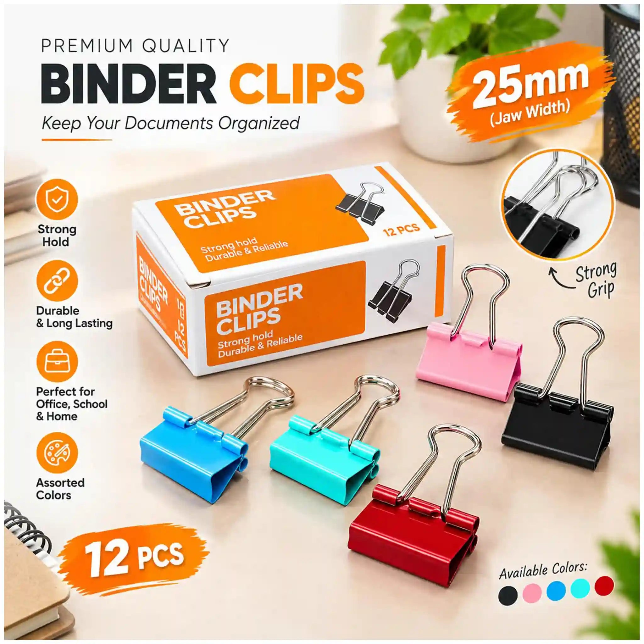 Binder Clip 25mm Chanyi CY3324