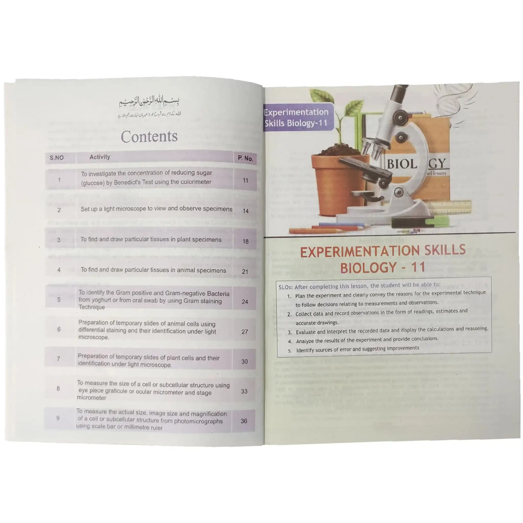 Biology 9 With Experimentation Skills NBF FG - Saleemi Book Depot 