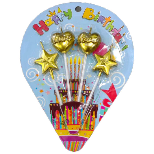 Birthday Candle Heart Star - Saleemi Book Depot in pakistan