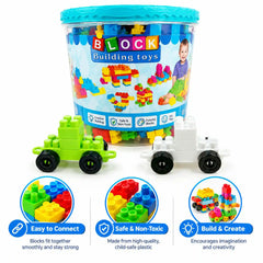Block Building Bucket Bullet Building Blocks
