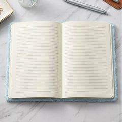 Blue Cute Fur Diary with Love Design A5