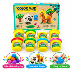 COLOR MUD DIY Puzzle Handmade Modeling Clay Play Set