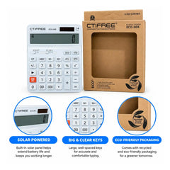 CTIFREE ECO-008 Desktop Calculator
