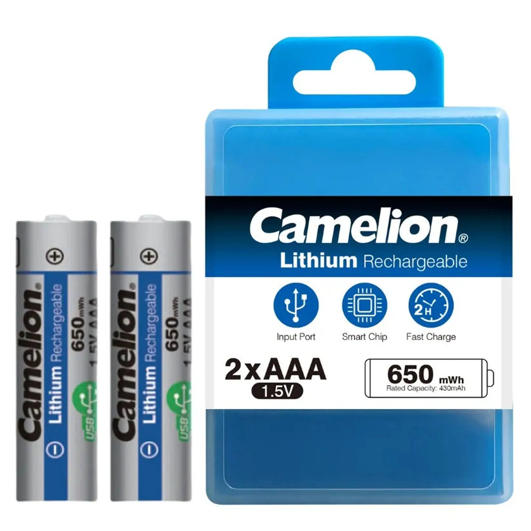 Camelion AAA2 Rechargeable Lithium Battery 650 mWh - Saleemi Book Depot in pakistan