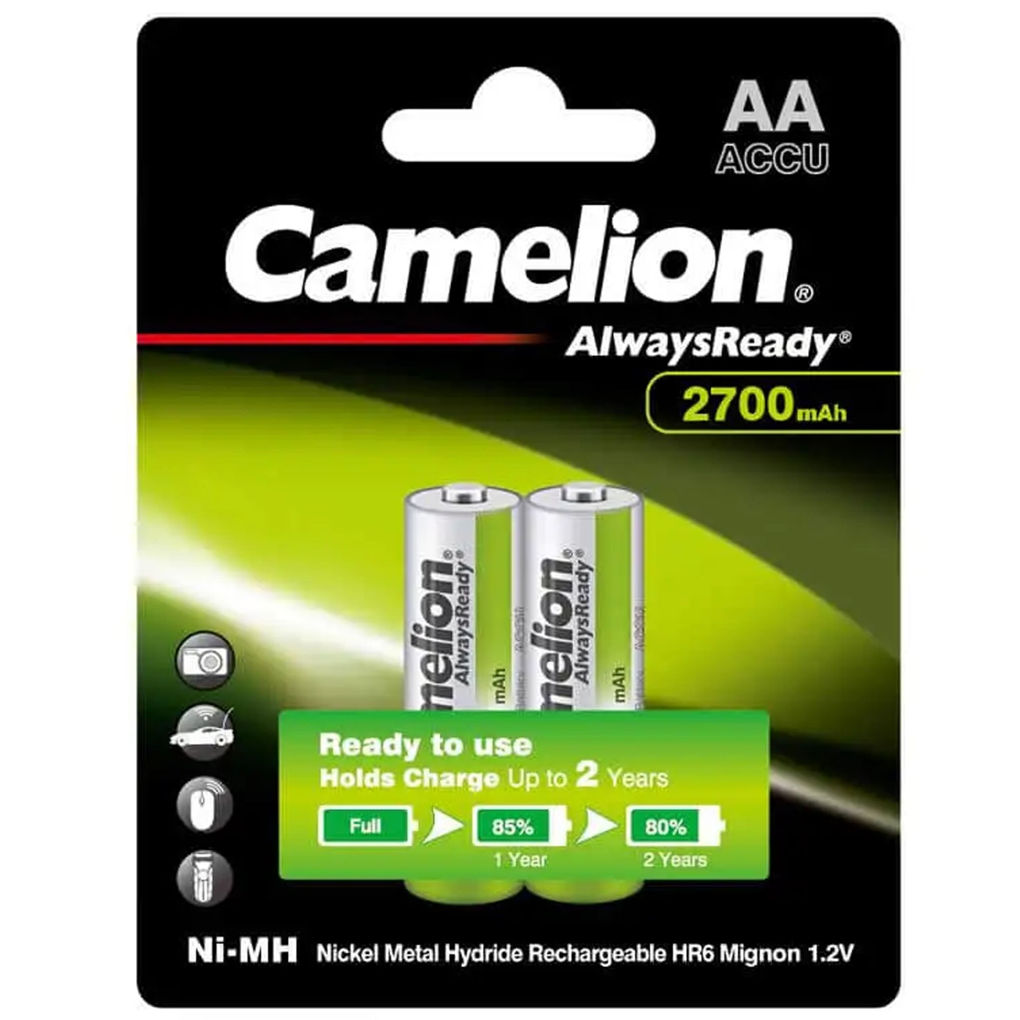 Camelion Rechargeable AA 2700mah Cell