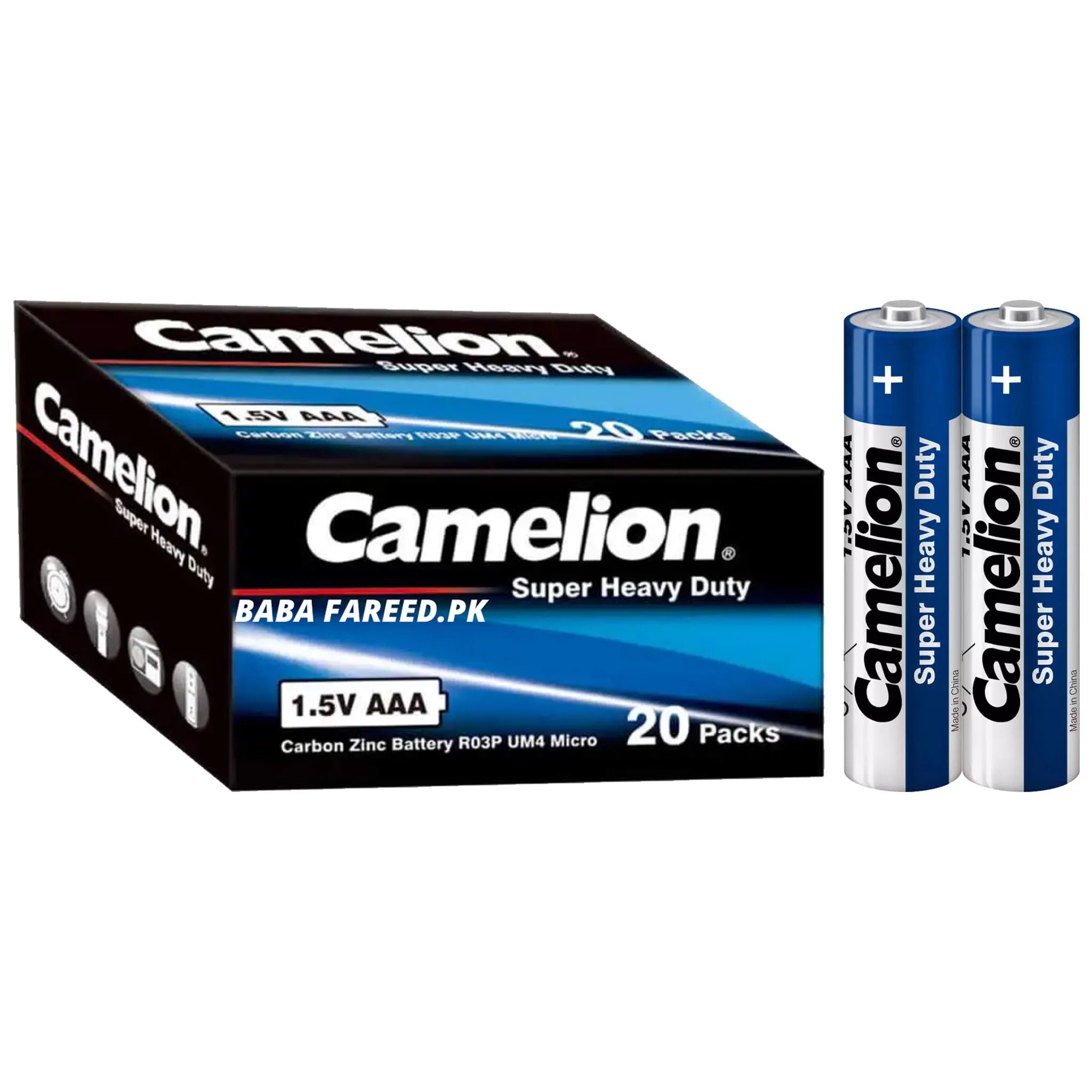 Camelion Super Heavy Duty AA R03P 1.5V AAA R6P - Saleemi Book Depot in pakistan