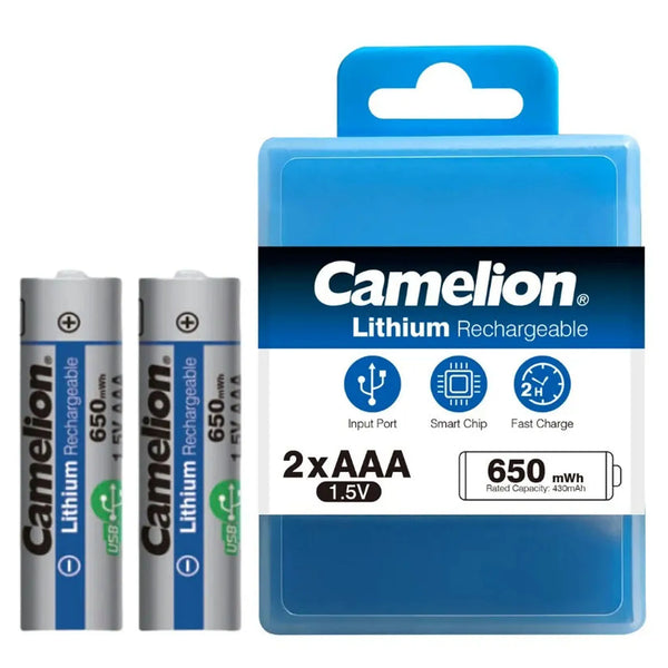 Camelion AAA2 Rechargeable Lithium Battery 650 mWh
