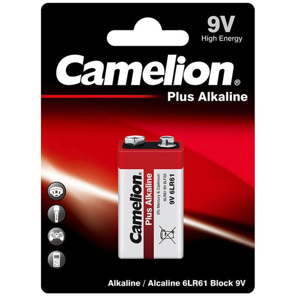 Camelion Plus Alkaline 9V High Energy Battery 6LR61