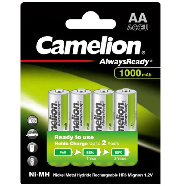 Camelion Rechargeable AA 4pcs Cell Pack