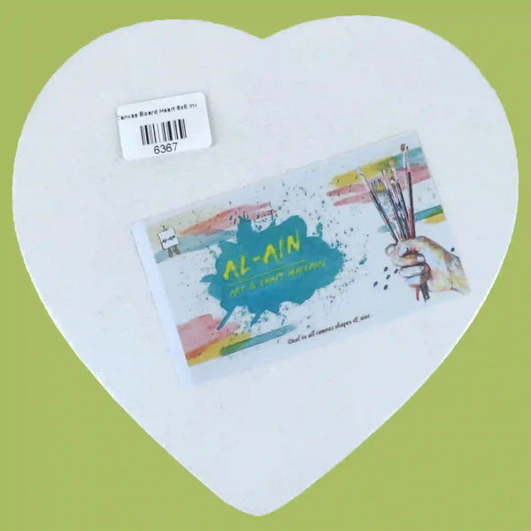Heart shaped canvas Board