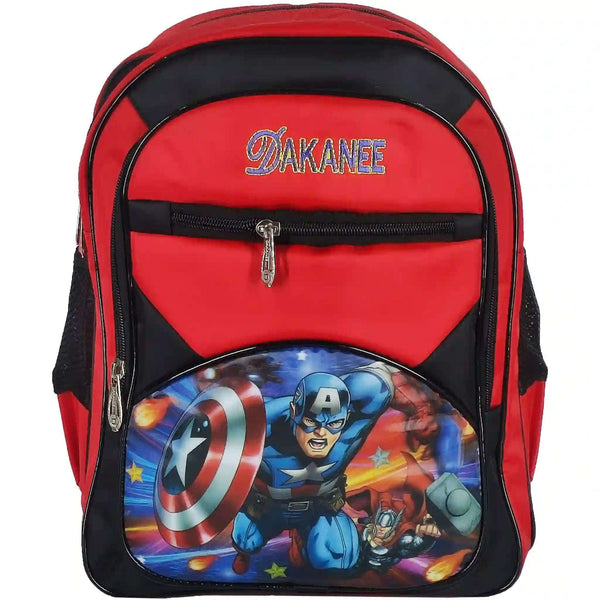 Captain America Themed School Bag