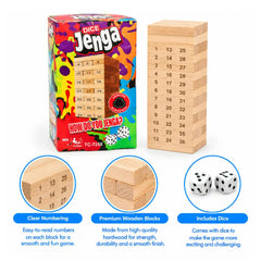 Classic Jenga Wooden Stacking Tower Board Game