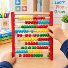 Classic Wooden 100-Bead Counting Abacus