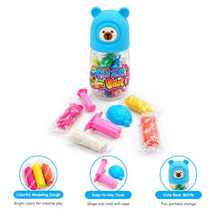 Clay Play Set bear shaped storage bottle