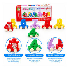 Color Digital Small Train Guidance Set Number Train