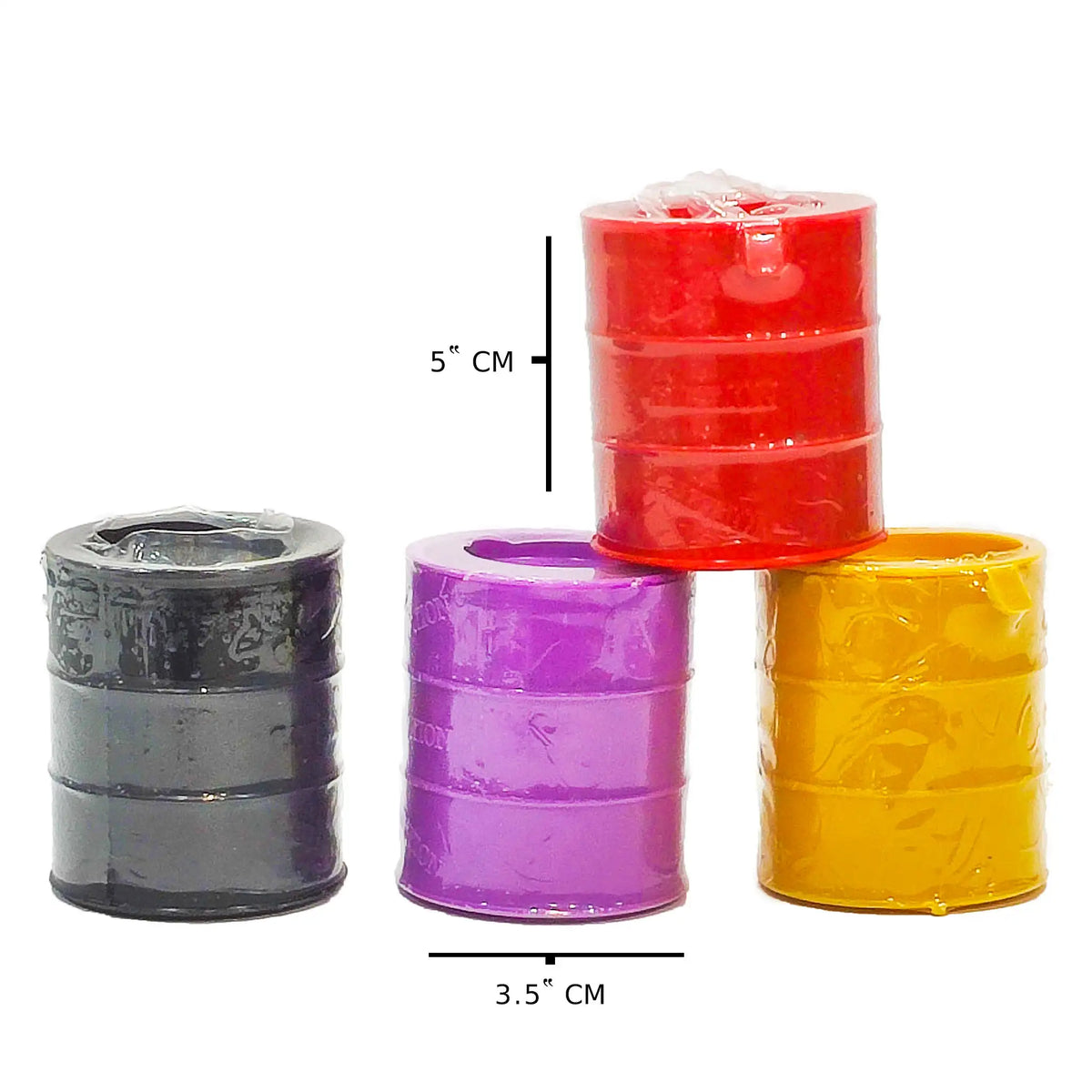 Colored Barrel o Slime Pack of 4