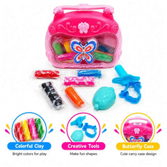 Colorful Butterfly Modeling Clay Purse Kit with Tools