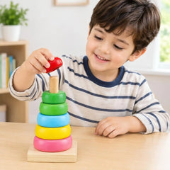 Wooden Rainbow Tower Small
