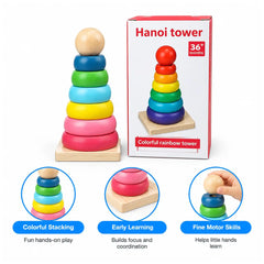 Wooden Rainbow Tower Small