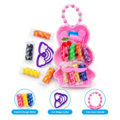 Creative Dough Clay Art Set bear shaped carry case