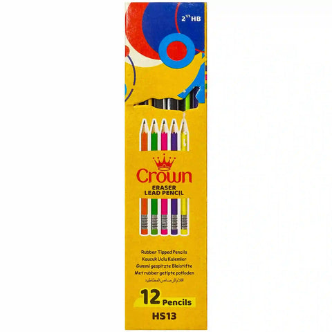 Crown Eraser Lead Pencil HS13 - Saleemi Book Depot 