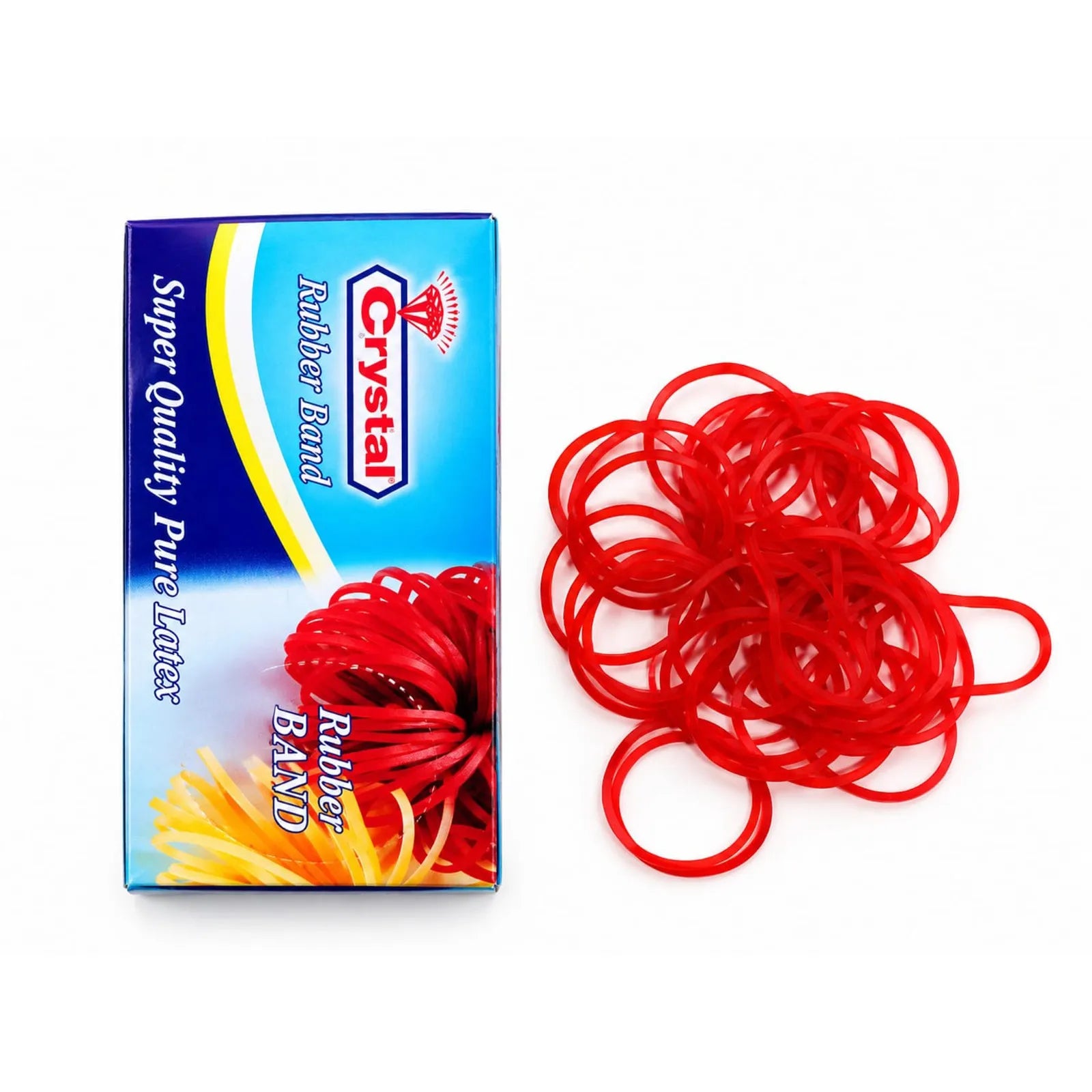Crystal Red Rubber Bands - Saleemi Book Depot in pakistan