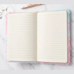 Cute Cat Plush A5 Notebook For Girls