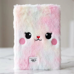 Cute Cat Plush A5 Notebook For Girls