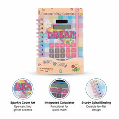 Cute Unicorn Calculator Spiral Notebook
