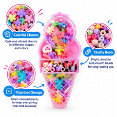 DIY Ice Cream Beads Set Jewelry Making Kit for Kids