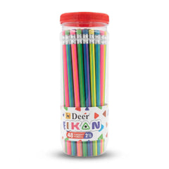Deer Tikon Lead Pencils 48 Pcs Jar Art No1500RT