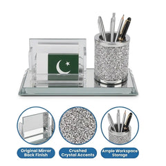 Desk Organizer For Business Cards And Pen Glamour