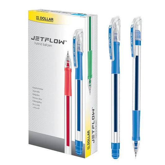 Dollar Jetflow Pen – 0.7mm Fine Tip Pack of 10 - Saleemi Book Depot 