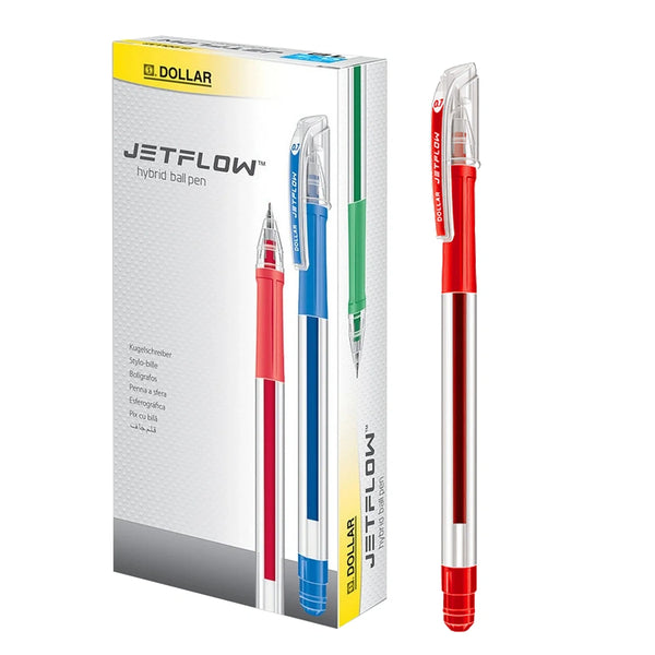 Dollar Jetflow Pen – 0.7mm Fine Tip Pack of 10 - Saleemi Book Depot 