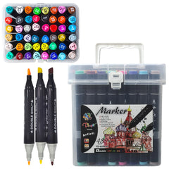 Double Sided Marker Colours 48PCS TD-6599-48 - Saleemi Book Depot in pakistan