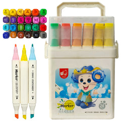 Double Sided Marker Set Art No ZS 252-24 - Saleemi Book Depot in pakistan