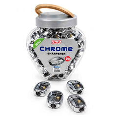 Dux Chrome Pencil Sharpeners 50Pcs Box Art No501