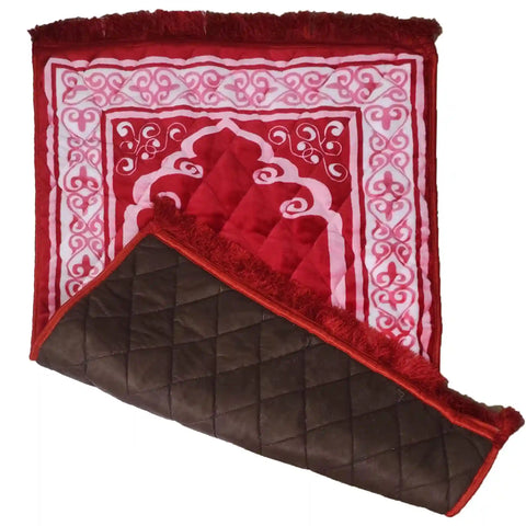 Embossed Velvet janamaz Prayer Mat - Saleemi Book Depot in pakistan