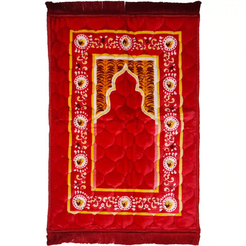 Embossed Velvet janamaz Prayer Mat - Saleemi Book Depot in pakistan
