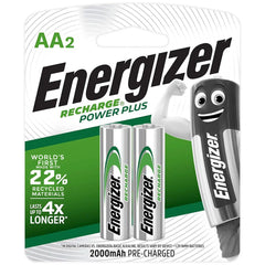 Energizer 2x AA Rechargeable Cell Battery 2000mah - Saleemi Book Depot in pakistan