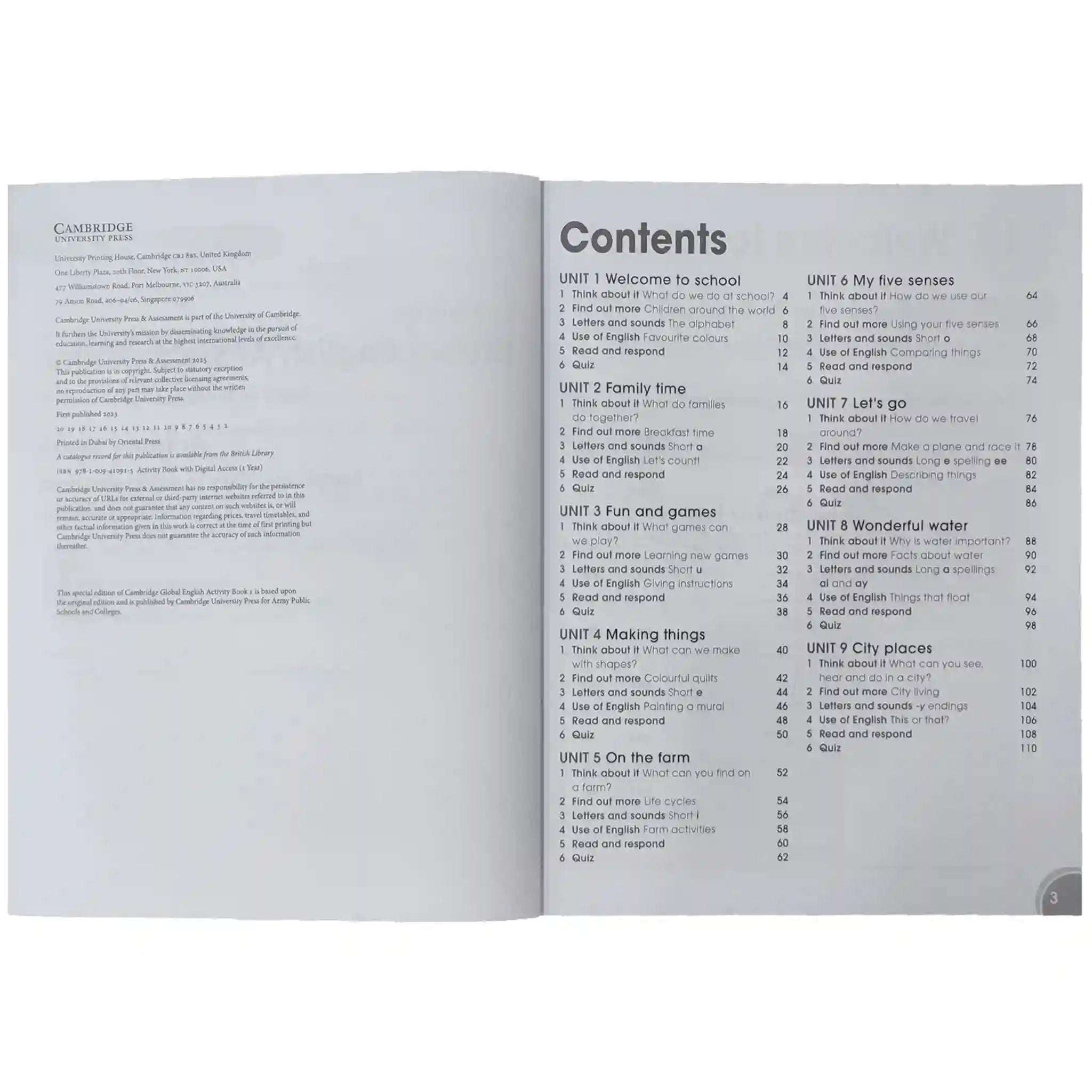 Global English 1 Activity 3rd Edition APS Cambridge - Saleemi Book Depot 