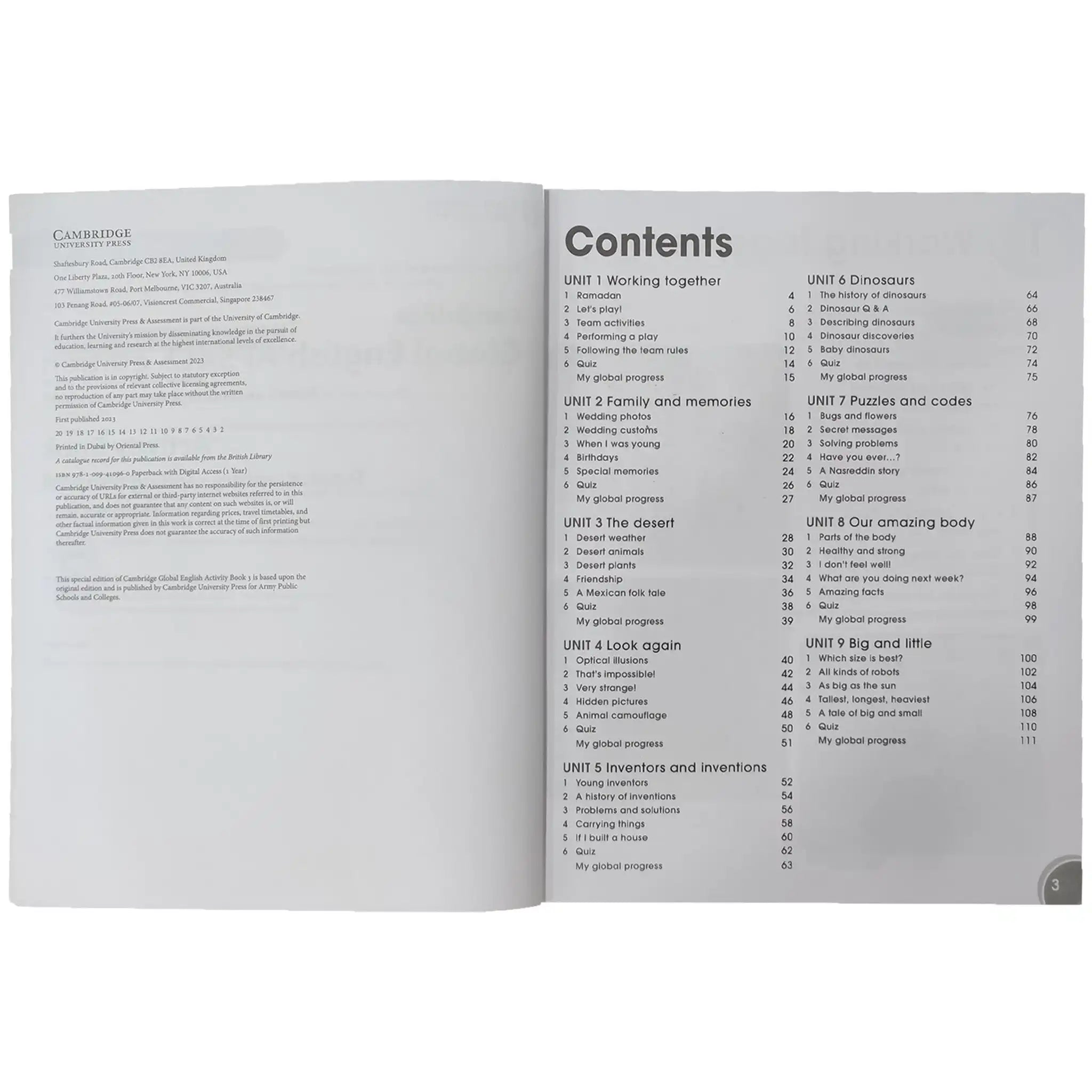 Global English 3 Activity 3rd Edition APS Cambridge - Saleemi Book Depot 