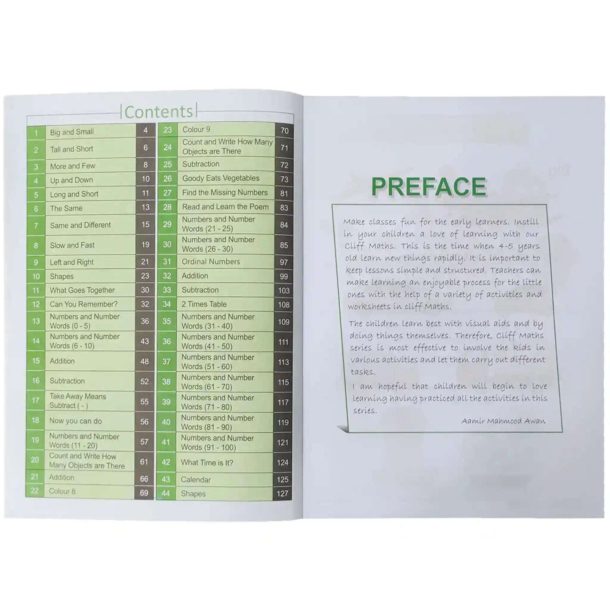 Gohar Math KG 1 Nursery Cliff - Saleemi Book Depot 