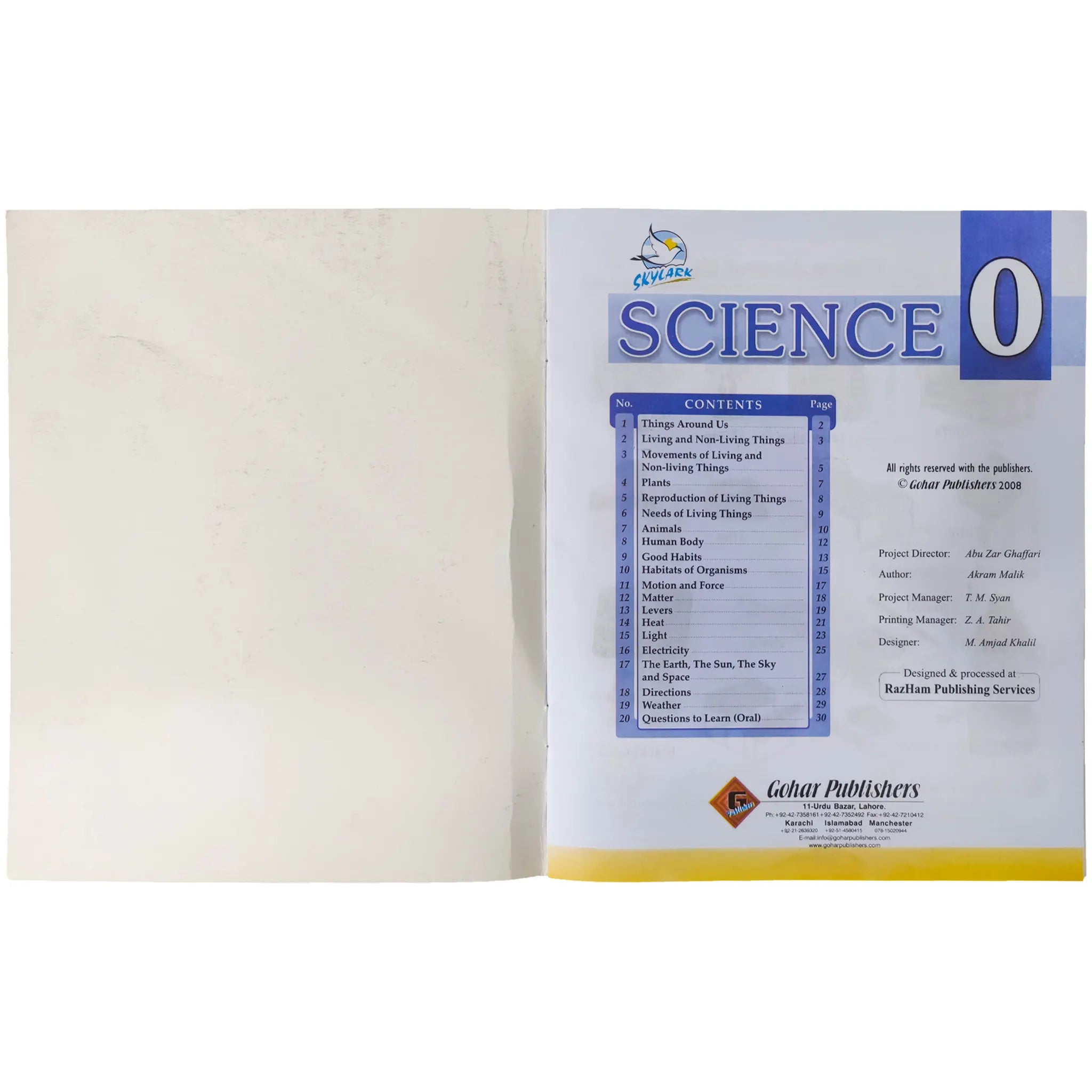 Gohar Science Book 1 Skylark